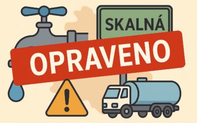 OPRAVENO – Porucha na vodovodním přivaděči – omezení dodávky vody ve Starém Rybníku a Skalné