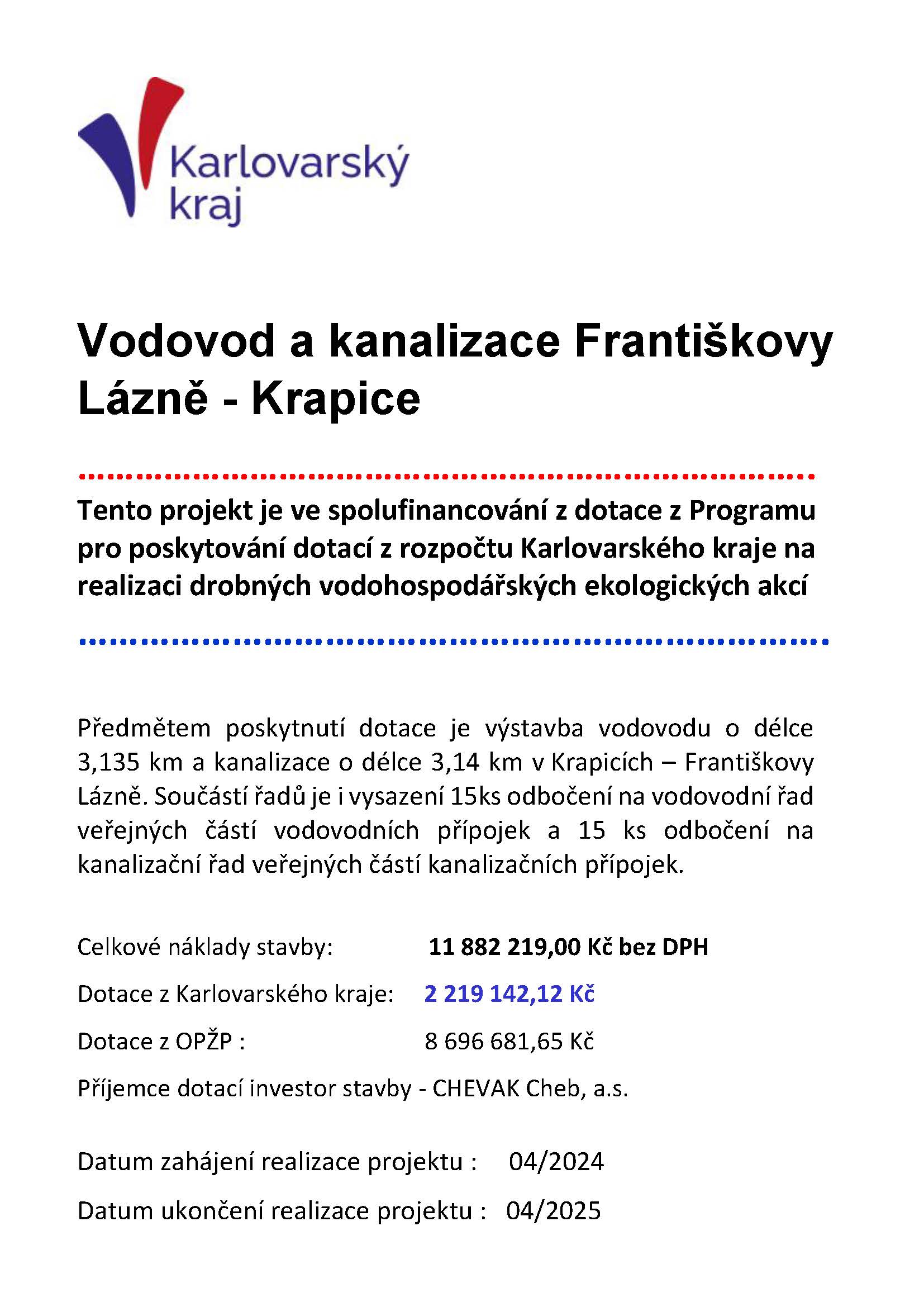 Zádub - Závišín – tlaková kanalizace