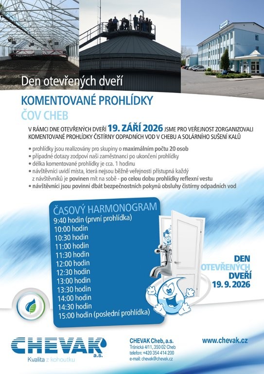 Chevak OpenDay 2026 Komentované prohlídky Oprava vodovodního řádu v ulici Dyleňská (Cheb)